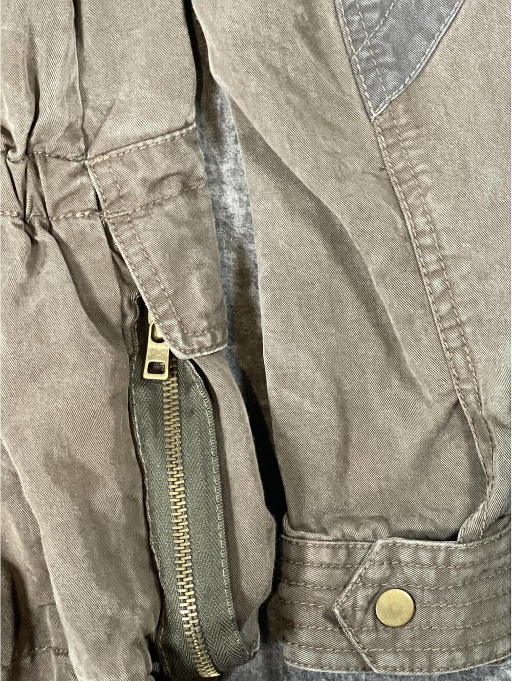 7 for All Mankind Utility Women's Jacket Button and Zip Closure Mock Neck Small - Picture 11 of 11